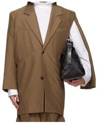 Egonlab - Curved Vent Long-Sleeved Blazer - Lyst