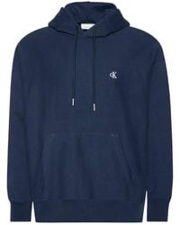 Calvin Klein - Logo-Detail Cotton Hoodie - Lyst