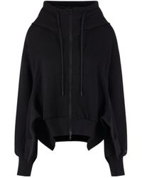 Yohji Yamamoto - Liy/C French Terry Flared Hoodie - Lyst