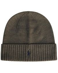 Polo Ralph Lauren - Logo-Embroidered Ribbed Beanie - Lyst