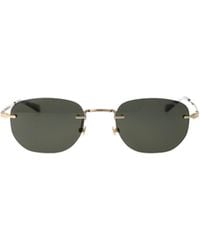 Montblanc - Eyewear Oval Frame Sunglasses - Lyst