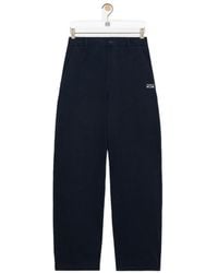 Loewe - Twill Straight-Leg Trousers - Lyst
