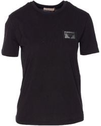 Twinset - Embroidered-Logo Crew-Neck T-Shirt - Lyst
