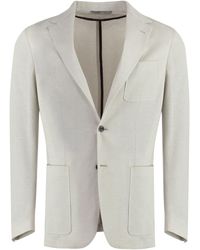 Canali - Cotton Blend Blazer - Lyst