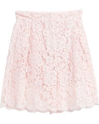 Dolce & Gabbana - Solid Color Lace Shorts - Lyst