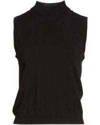 Weekend by Maxmara - Solid-Color Lightweight Knit Sleeveless Top - Lyst