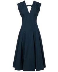 Proenza Schouler - Manoela Cotton-Blend Midi Dress - Lyst