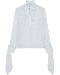 Givenchy - Monogram 72 Jacquard Blouse - Lyst