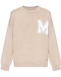 MM6 by Maison Margiela - Varsity Knitted Jumper - Lyst