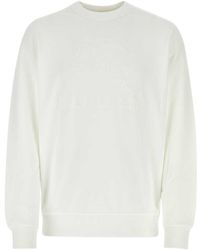 Burberry - Logo Embroidered Crewneck Sweatshirt - Lyst