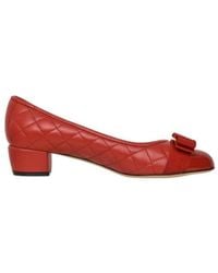 Ferragamo - Bow Buckle High Heels - Lyst