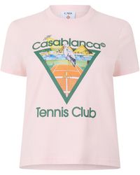 CASABLANCA - Slim-Fit Short-Sleeve T-Shirt - Lyst