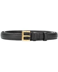 Prada - Saffiano-Leather Square-Buckle Belt - Lyst