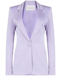 Nina Ricci - Crepe Satin Blazer - Lyst