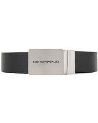 Emporio Armani - Logo Double-Sided Belt - Lyst