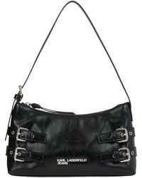 KARL LAGERFELD - Buckle-Detail Shoulder Bag - Lyst