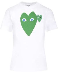 COMME DES GARÇONS PLAY - Comme Des Garçons Play Logo Printed T-Shirt - Lyst