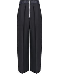 KHAITE - Marine Low-Rise Wide-Leg Pants - Lyst