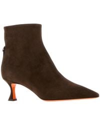 Santoni - Giulie Kitten Heel Ankle Boots - Lyst