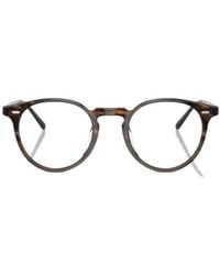 Oliver Peoples - Round-Frame Logo Optical Glasses - Lyst