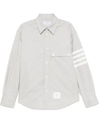 Thom Browne - 4-Bar Flannel Shirt - Lyst