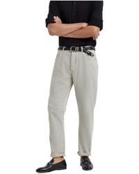 Brunello Cucinelli - Logo Patch Straight-Leg Jeans - Lyst