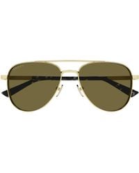 Gucci - Eyewear Aviator Frame Sunglasses - Lyst