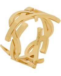 Saint Laurent - Cassandre Scarf Ring - Lyst