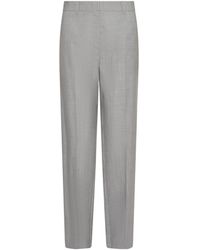 Marella - Grisaille-Look Wool And Silk Tailored Trousers - Lyst