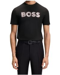 BOSS - Logo-Patch T-Shirt - Lyst