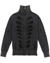 AVAVAV - Distressed Zip-Up Cardigan - Lyst