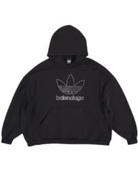 Balenciaga - X Adidas Oversized Hoodie - Lyst