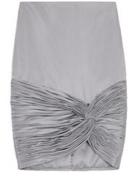Valentino - Cady Satin Skirt - Lyst