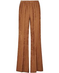 forte_forte - Velvet Pleated Casual Trousers - Lyst