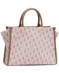 Lanvin - Logo-Print Tote Bag - Lyst