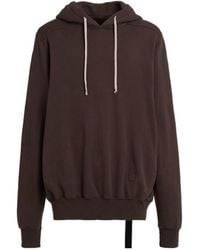 Rick Owens - Oversized Hooded Cotton Sweatshirt - Lyst