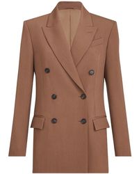 Brunello Cucinelli - Virgin-Wool And Viscose Tricotine Blazer With Monili - Lyst