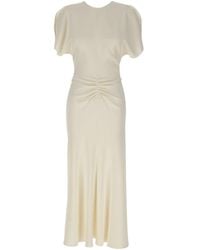 Victoria Beckham - Bela Draped Long Dress - Lyst