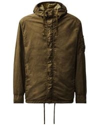C.P. Company - T-St Nylon Lens Hooded Overshirt - Lyst