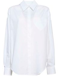 Moschino - Jeans Heart-Patch Long-Sleeved Shirt - Lyst