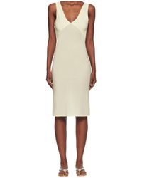 Paris Georgia Basics Sammy Fitted Satin Midi Dress in Green | Lyst