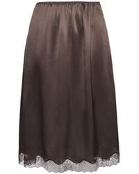 Magda Butrym - Lace-Trim Slip Skirt - Lyst