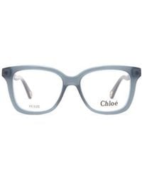 Chloé - Logo-Lettering Cat-Eye Glasses - Lyst