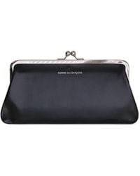 Comme des Garçons - Comme Des Garçons Wallet Logo-Printed Kiss-Clasp Purse - Lyst