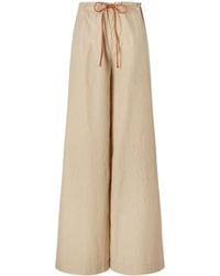 Kallmeyer - Wesley Striped Cotton-Taffeta Wide-Leg Pants - Lyst