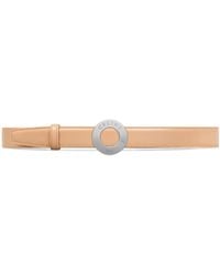 Celine - 25Mm Double-Sided Leather Belt With Disc Buckle - Lyst