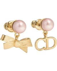 Dior - Cd Bow Earrings - Lyst