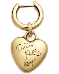Celine - Charms Heart Earring - Lyst
