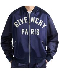 Givenchy - Cotton Satin Zipped Blouson - Lyst