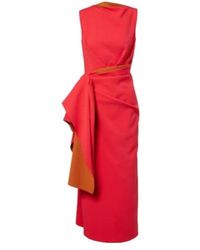 ROKSANDA - Calatrava Crêpe Midi Dress - Lyst